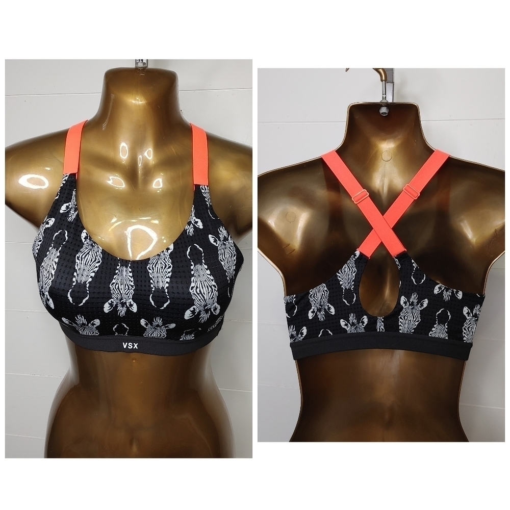 VICTORIA Secret Sports bra zebra print 32C